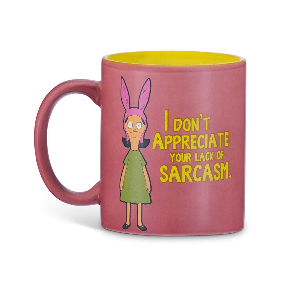 Caneca de café Bob`s Burgers Louise Belcher Sarcasm 350ml