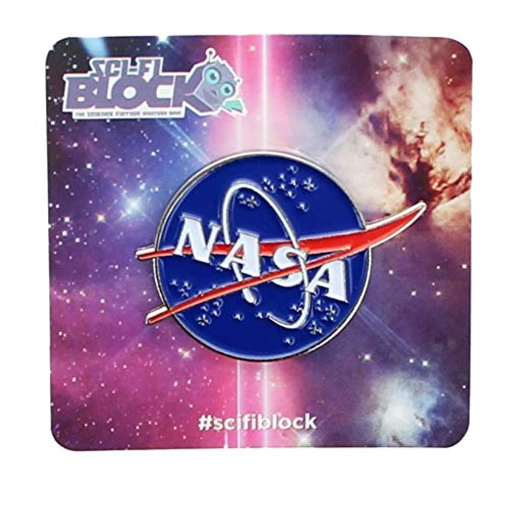 Pin de colecionador Toynk, logotipo da NASA, esmalte, exclusivo para Nerd Block