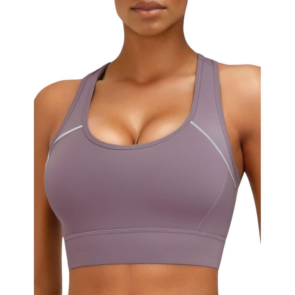 Sutiã esportivo Zibnwek de alto suporte ajustável de alto impacto