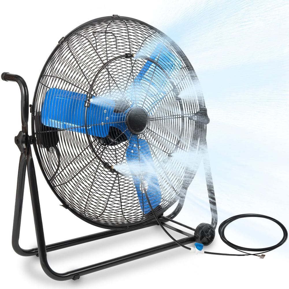 Ventilador industrial TMYICE de 24 polegadas 8500 CFM de alta velocidade com nebulização