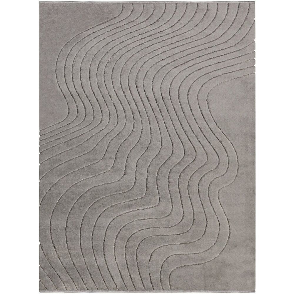 Tapete 150x200 Movimentos Curvas Cromio Tapete São Carlos Curvas Cromio