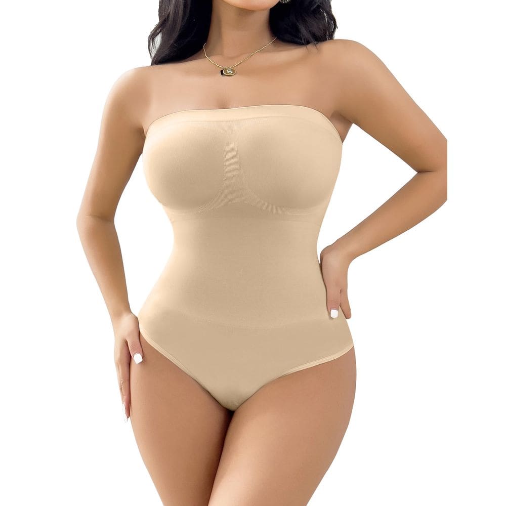 Macacão Shapewear SheBuddy feminino Tummy Control sem alças