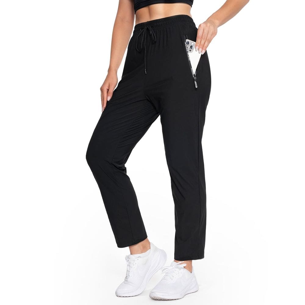 Calças Beeswan 2025 Upgrade Stretch Active para mulheres pretas