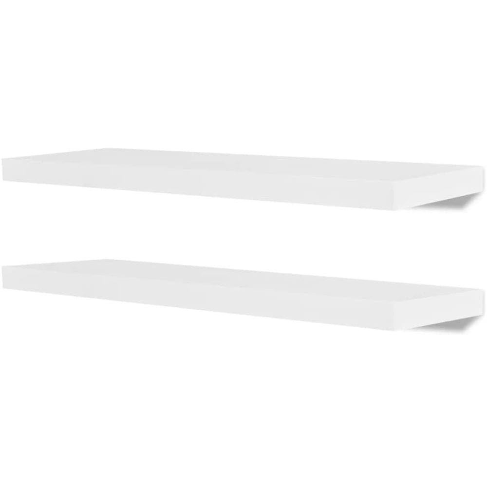 Prateleiras de parede vidaXL Floating Display, MDF branco, 4 unidades