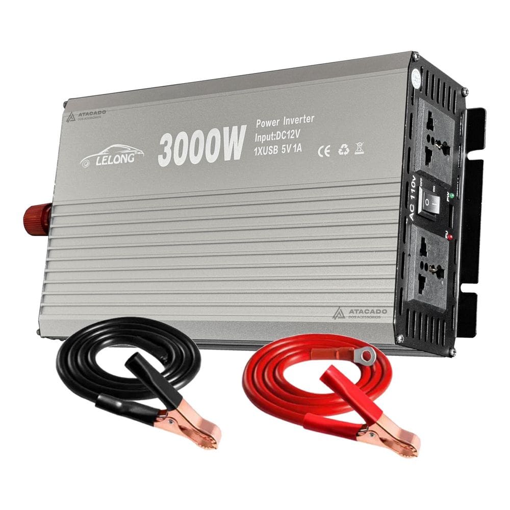 Inversor 12v Para 220v ou 110 3000w Conversor Tensão Veicular