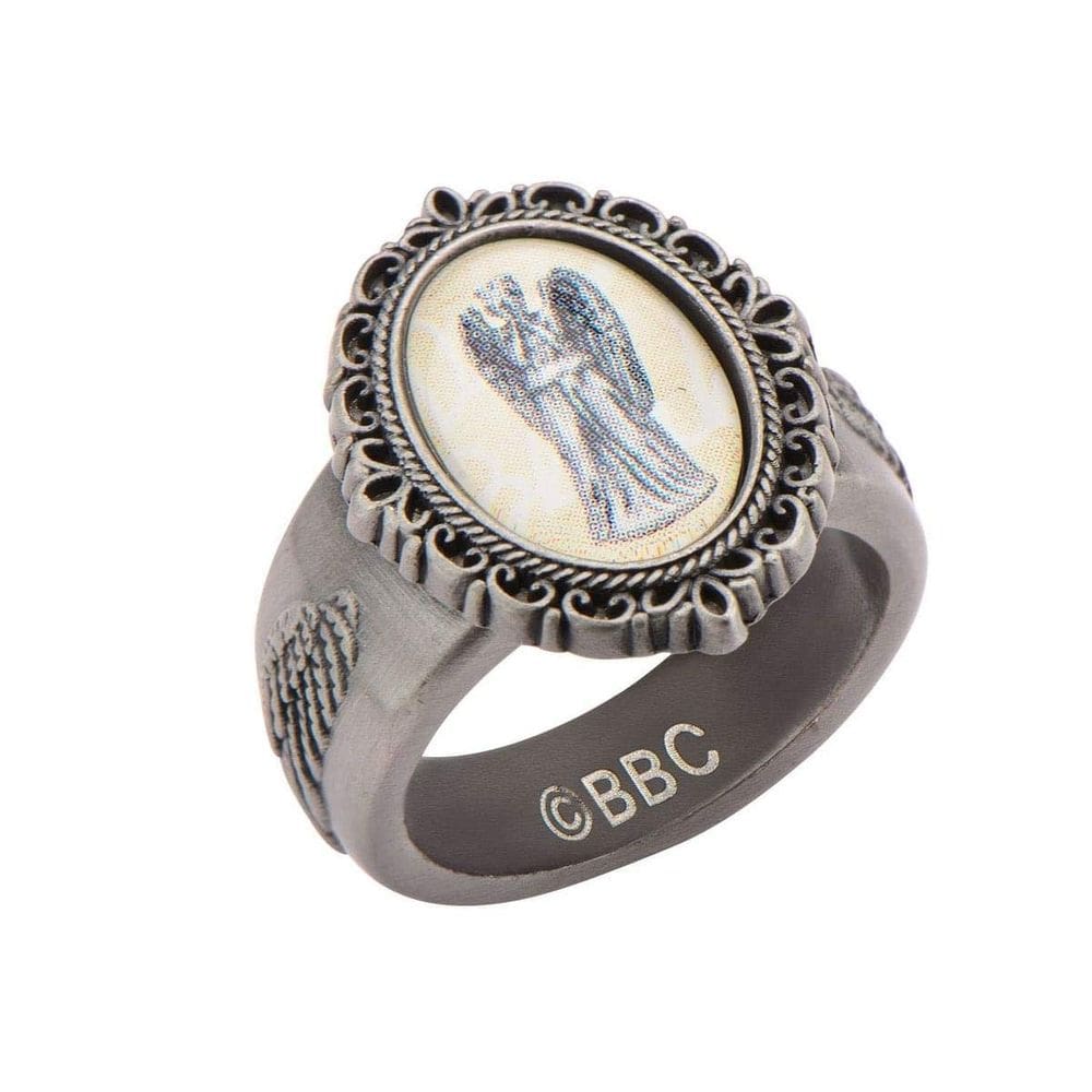 Anel Animewild Doctor Who Weeping Angel Cameo Tamanho 8