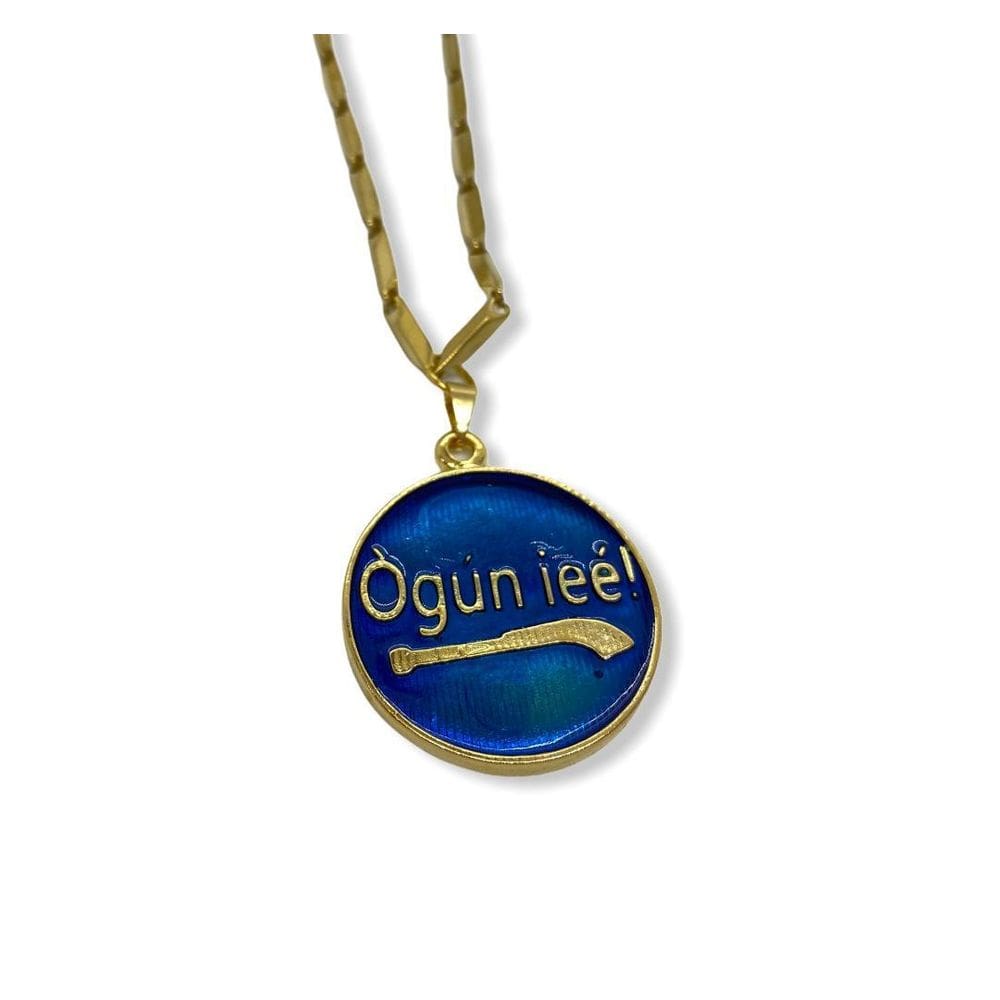 Corrente Com Pingente Ogum Dourado