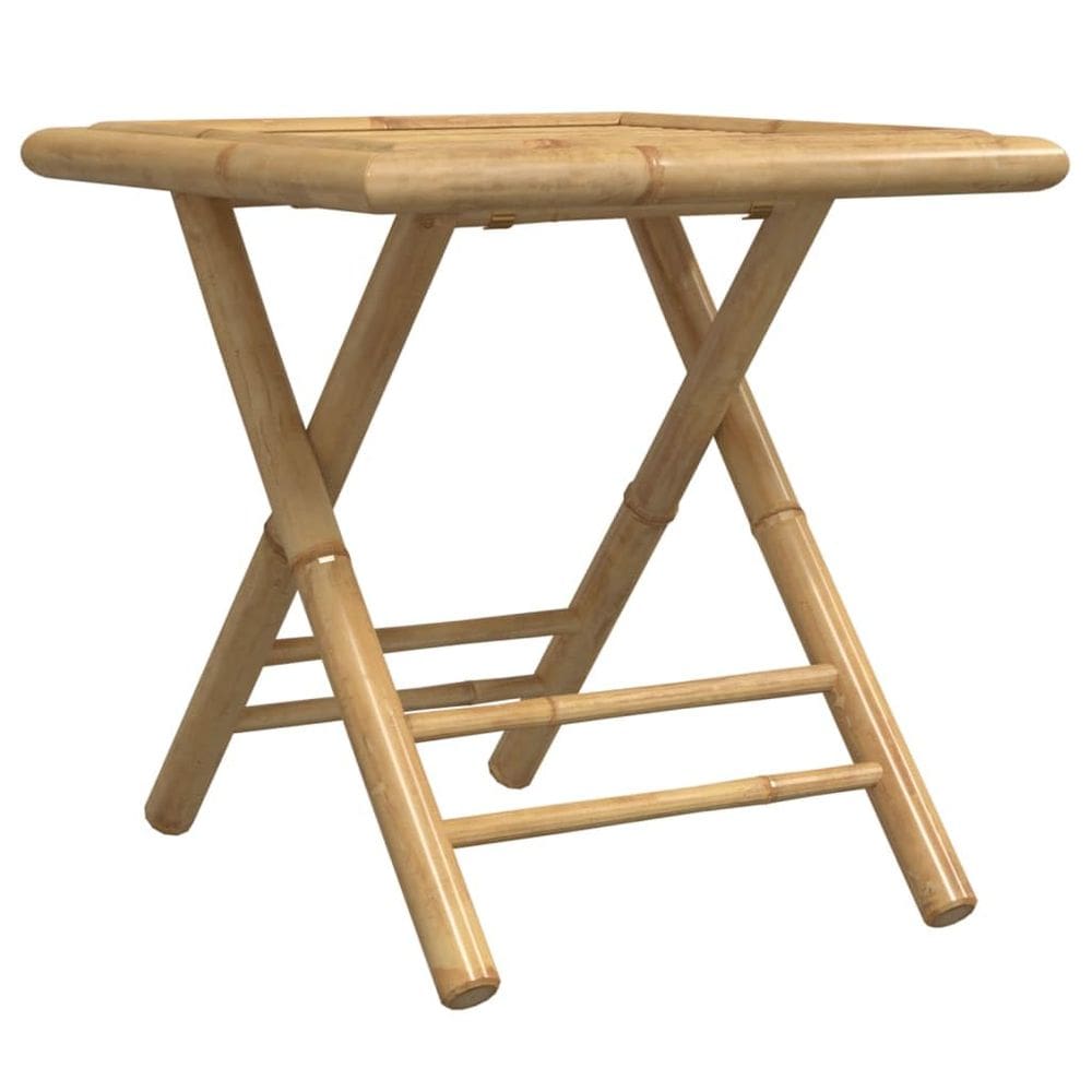 Mesa de pátio dobrável VidaXL Bamboo Outdoor 45x45cm