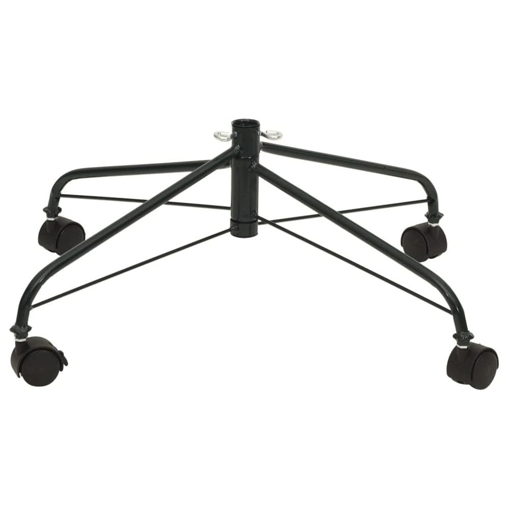 Suporte para árvore de Natal vidaXL portátil com rodas 60 cm preto