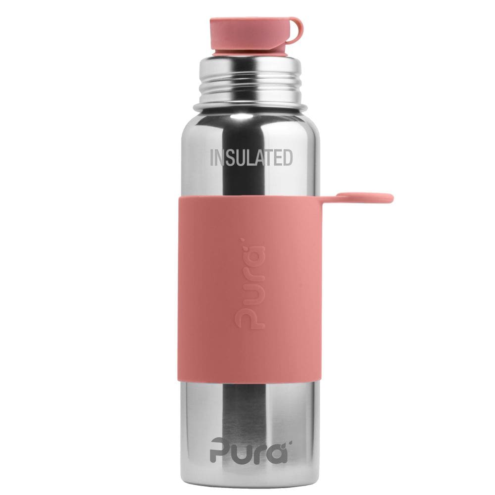 Garrafa de água Pura Isolada em Aço Inoxidável 650mL Rosa
