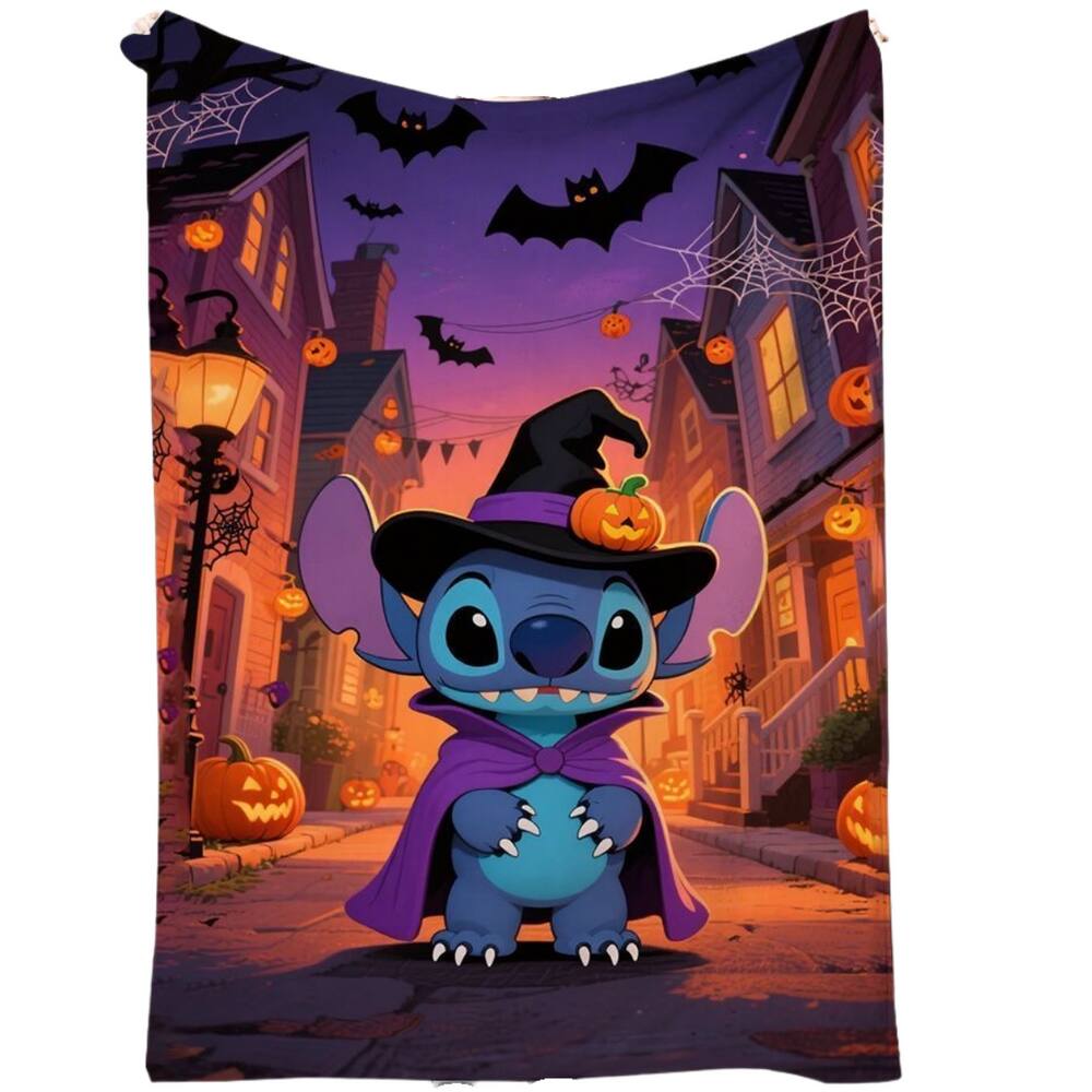 Cobertor SANMU Flannel Halloween Stitch Ghost Pattern