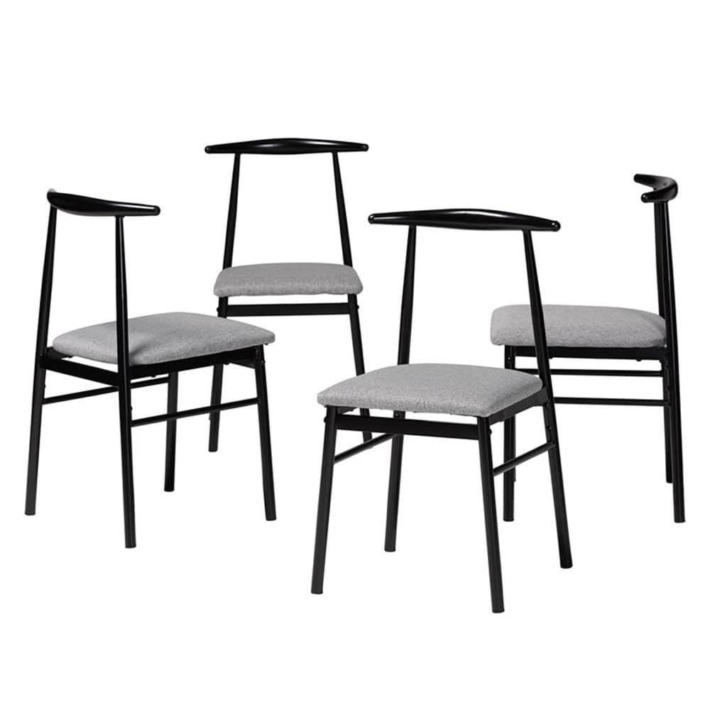 Conjunto de cadeiras de jantar Baxton Studio Arnold Modern Industrial
