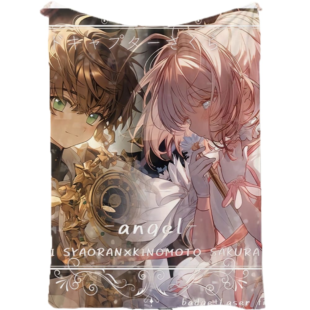 Cobertor SANMU Flannel Halloween Card Captor Angel Pattern
