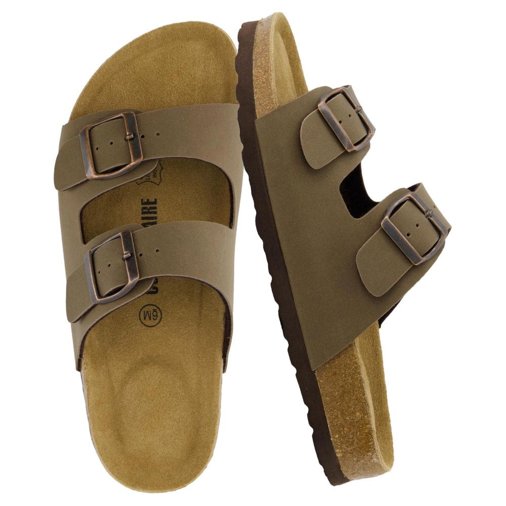 Palmilha de cortiça Sandals CUSHIONAIRE Lane para mulheres, marrom, tamanho 7,5