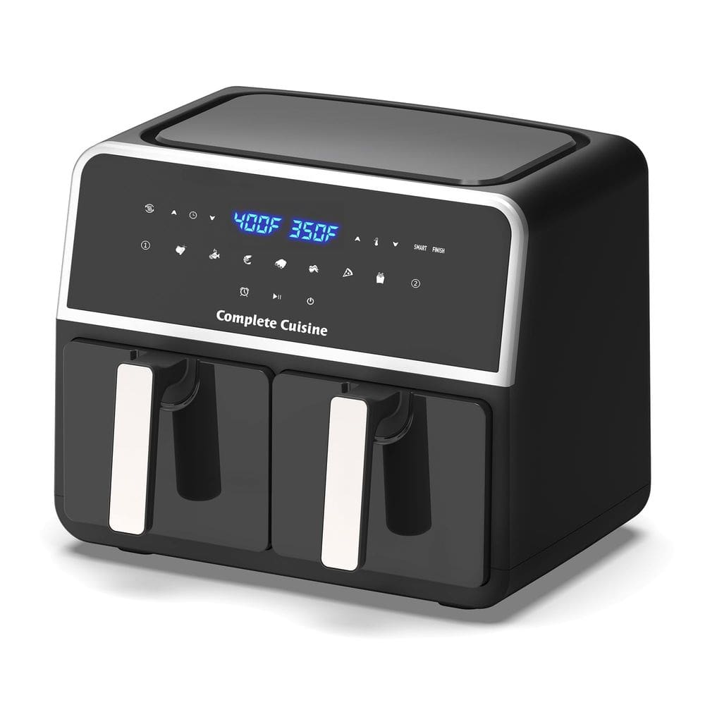 Fritadeira Air Fryer Complete Cuisine de 9,5 litros Dual Zone Touch preta