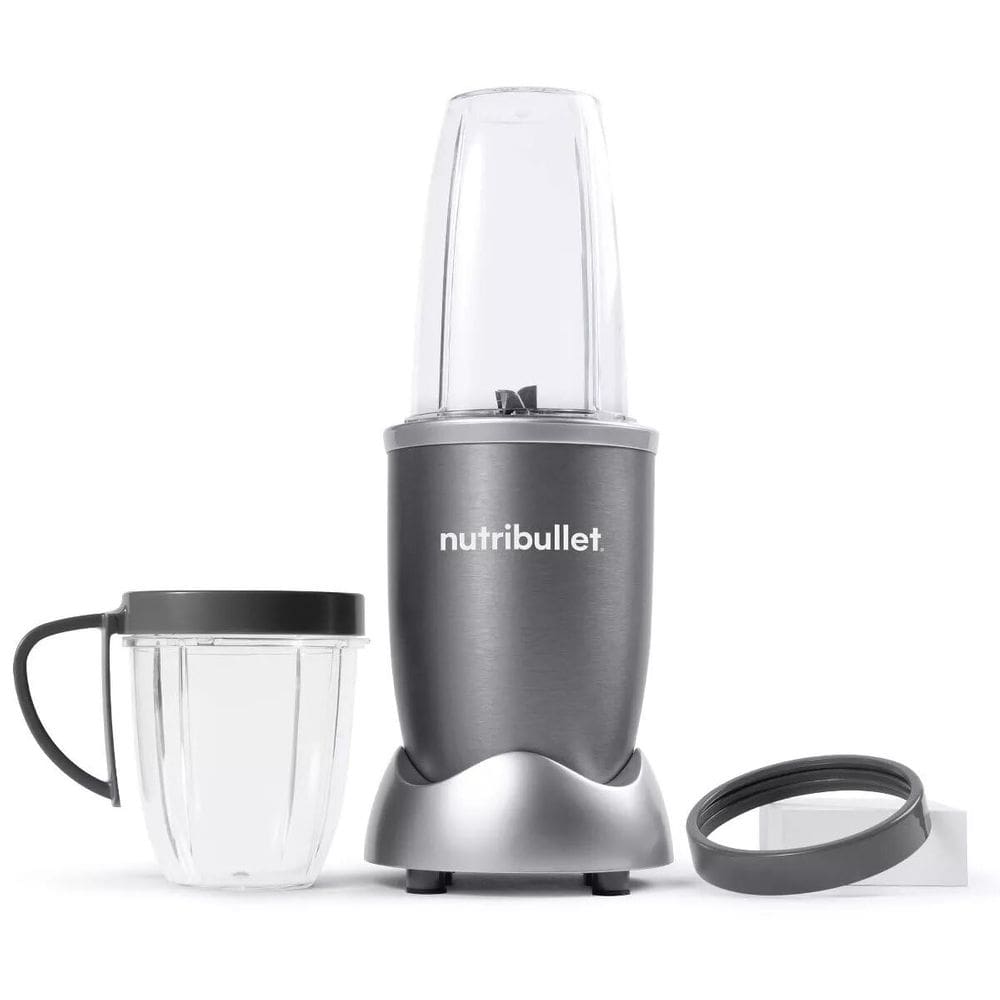 Liquidificador NutriBullet de alta velocidade 600W, 8 peças, cinza, garantia de 1 ano