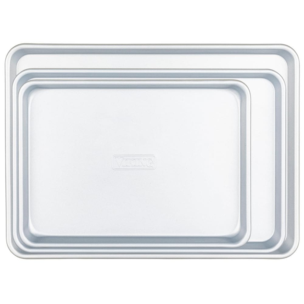 Conjunto de assadeiras, aço aluminizado Viking, antiaderente, 3 unidades