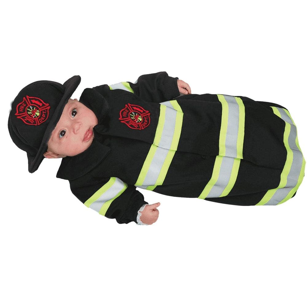 Fantasia de bombeiro Fireman Bunting para vestir bebês no Halloween