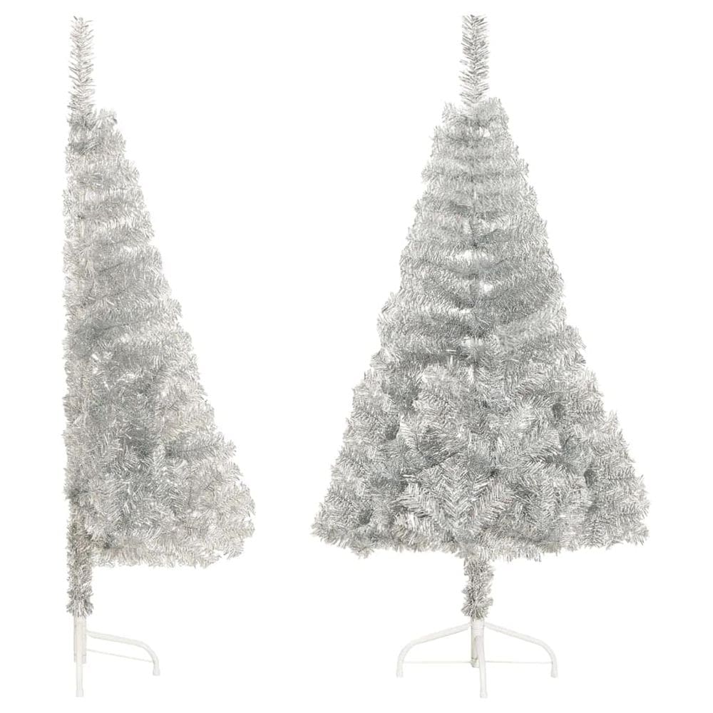 Árvore de Natal vidaXL Modern Artificial Meia 1,5 m de PVC prateado