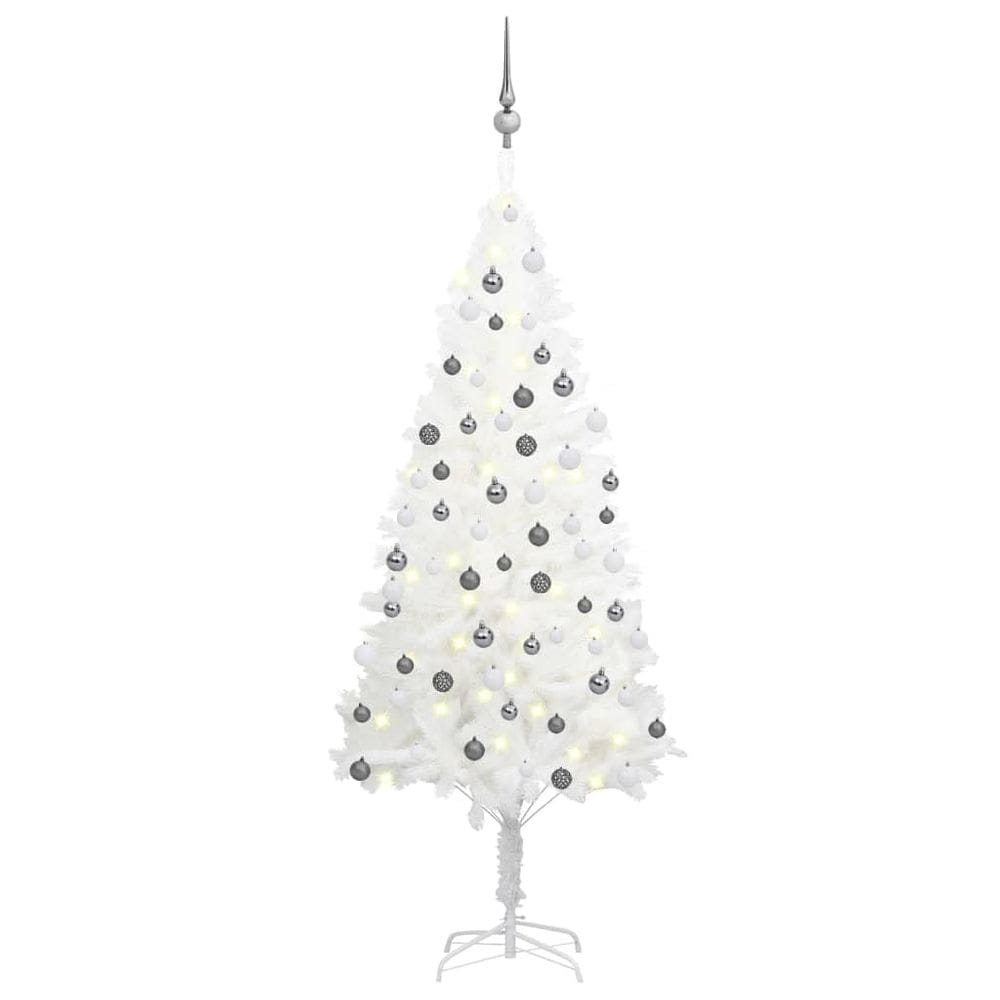 Árvore de Natal vidaXL Artificial com luzes LED 150cm branca