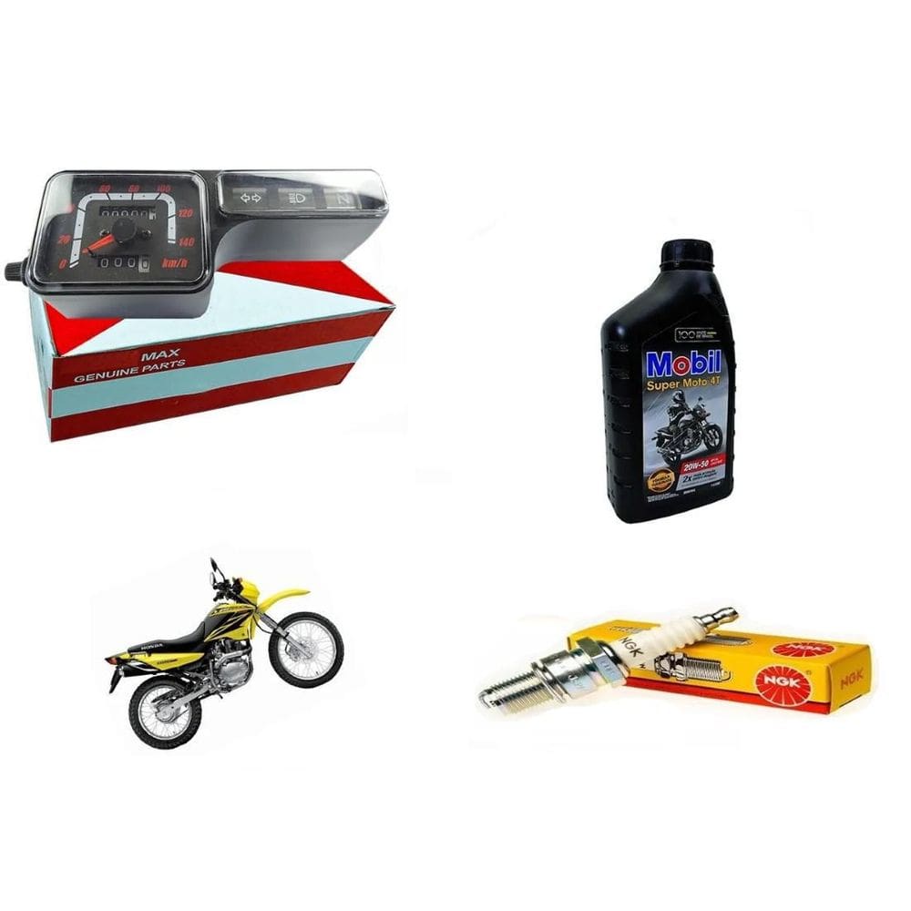 Painel Vela Ngk Óleo Mobil 20W50 Bros 125 150 2003 Ate 2005
