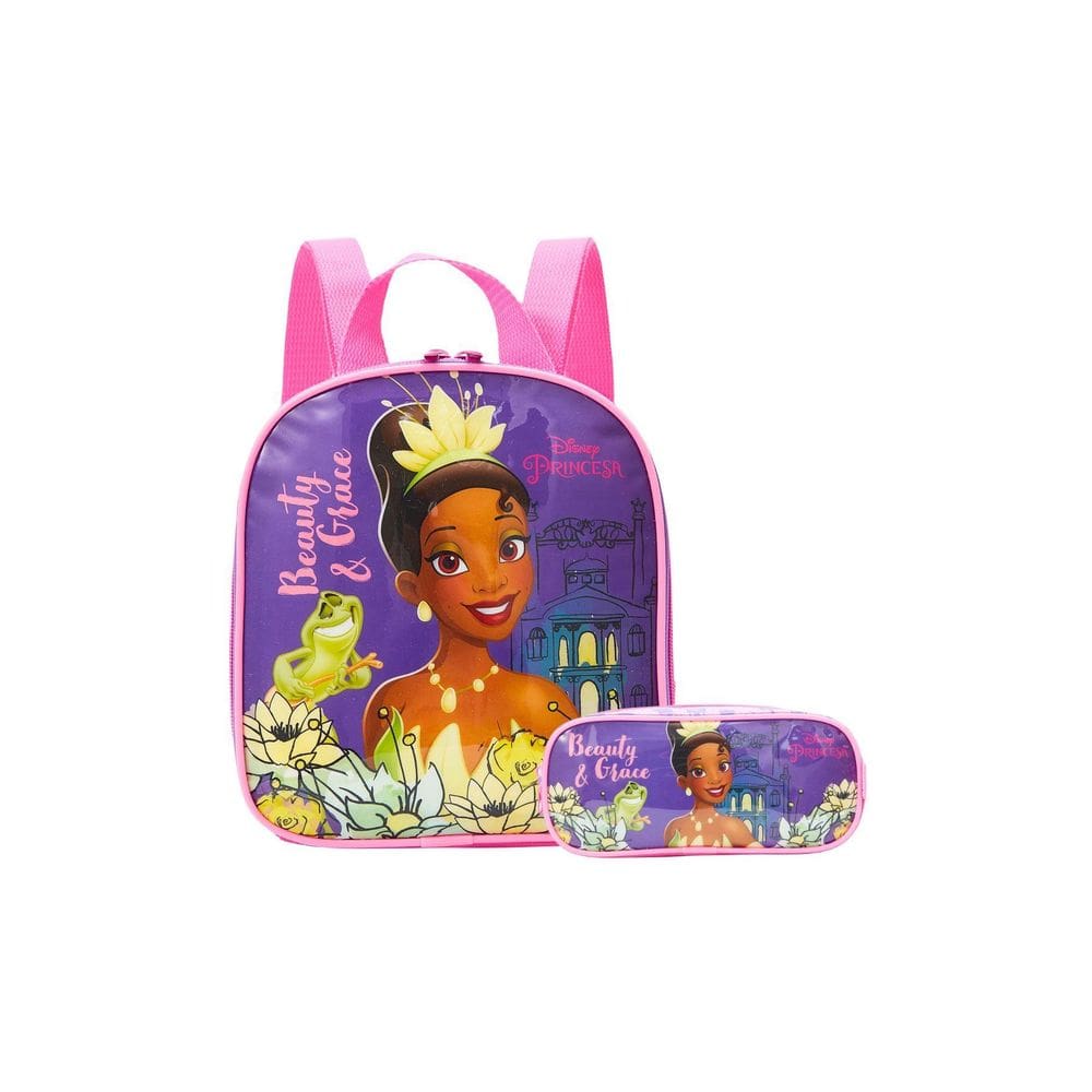 Kit Escolar Lancheira Térmica+ Estojo Tiana Disney