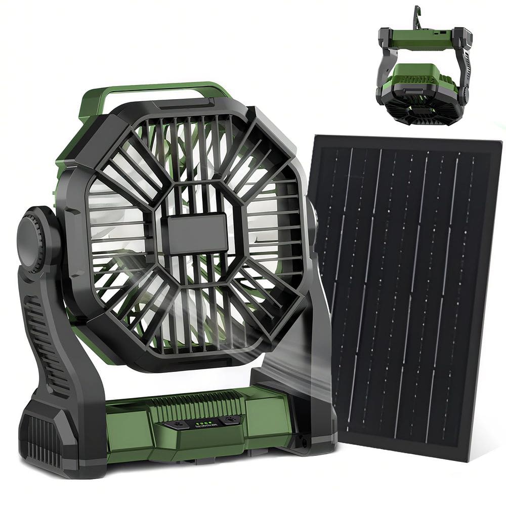 Ventilador de acampamento portátil CONBOLA 25400mAh com lanterna LED 180Hrs