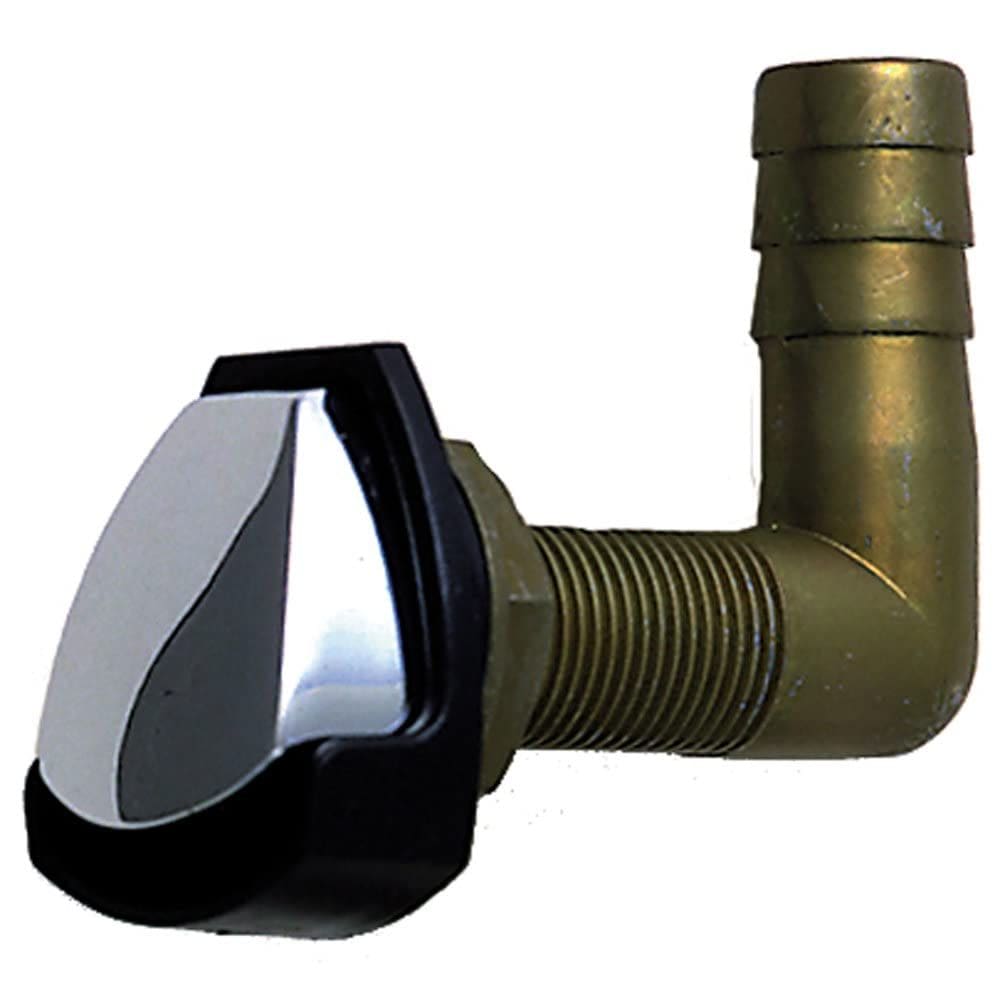 Ventilador de tanque de gás Perko 0561DP4CHR com cotovelo giratório preto