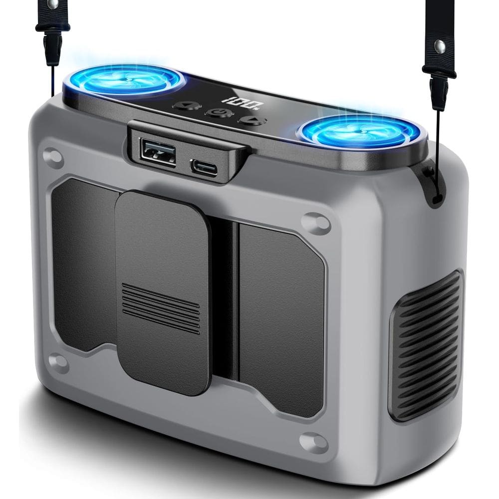 Ventilador de cintura portátil chillgo 20000mAh com 200% de fluxo de ar 135h