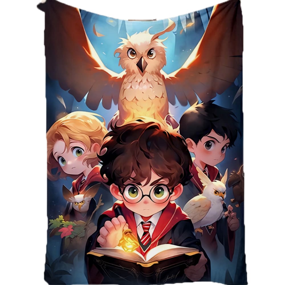 Cobertor SANMU Flannel Magic Harry Potter Friends Halloween