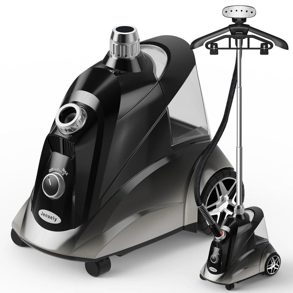 sistema de vaporização de roupas Jenaely 1500W Standing 2.8L Tanque de água 80min