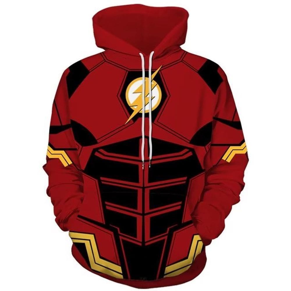 Moletom com capuz DC Comics Justice League The Flash 4D impresso digital