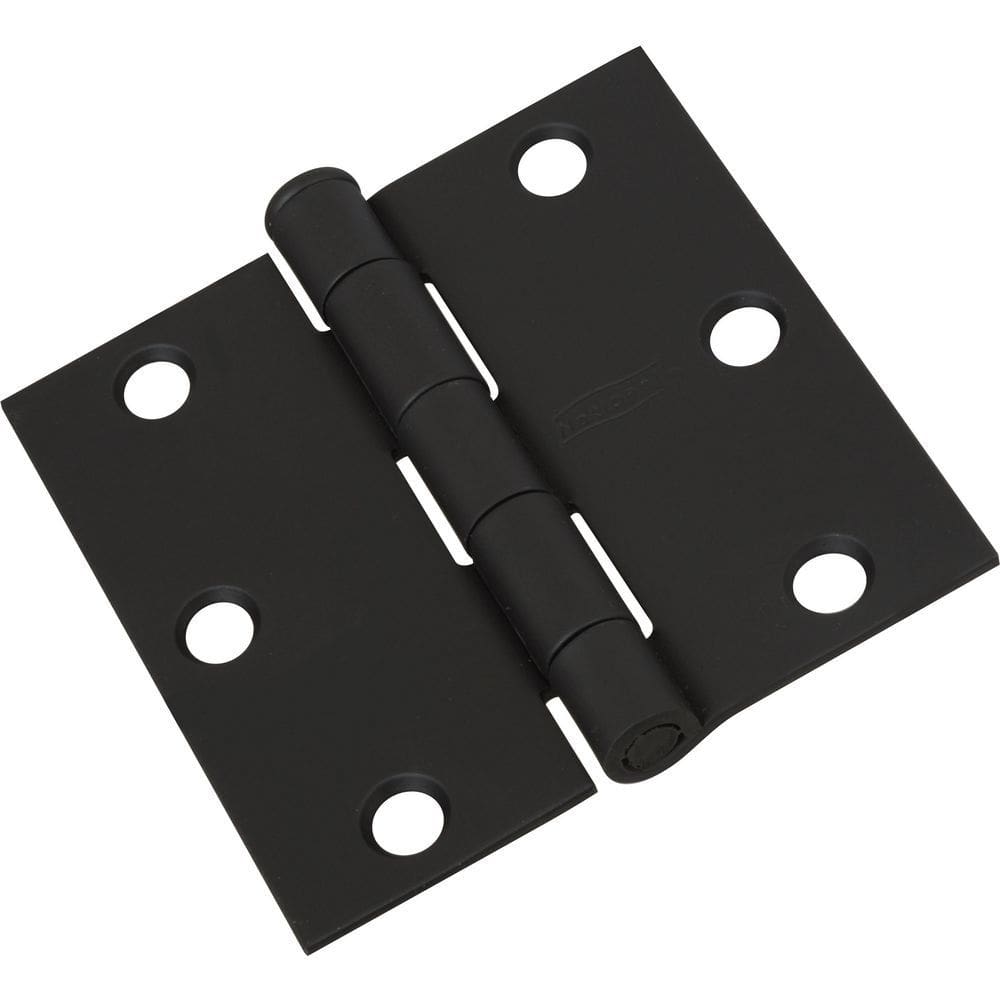 Dobradiça de porta National Hardware N241-182 V512 preta 7,62 cm