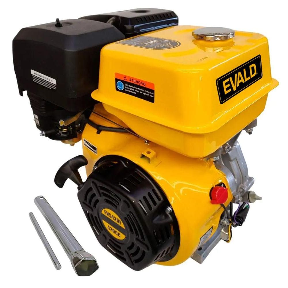 Motor à Gasolina 15 HP 4 Tempos Multiuso Partida Manual EVS420F EVALD