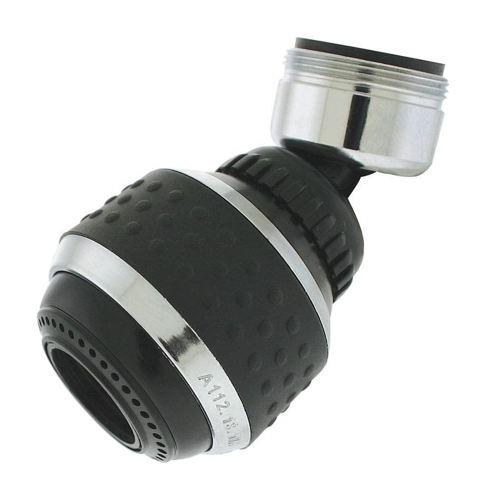 Aerador de torneira Plumb Pak PP800-215LF preto cromado 1.5GPM