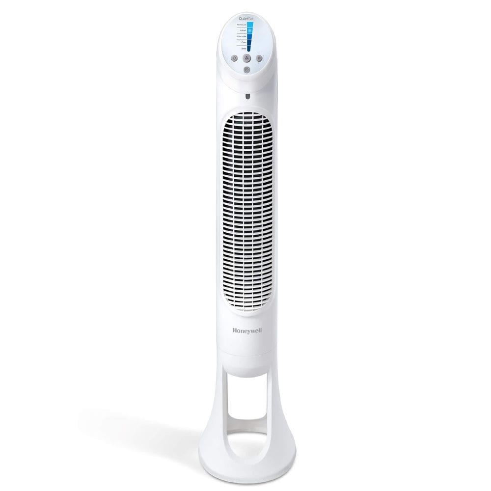 Ventilador de torre Honeywell HYF260 Quiet Set, quarto inteiro, branco
