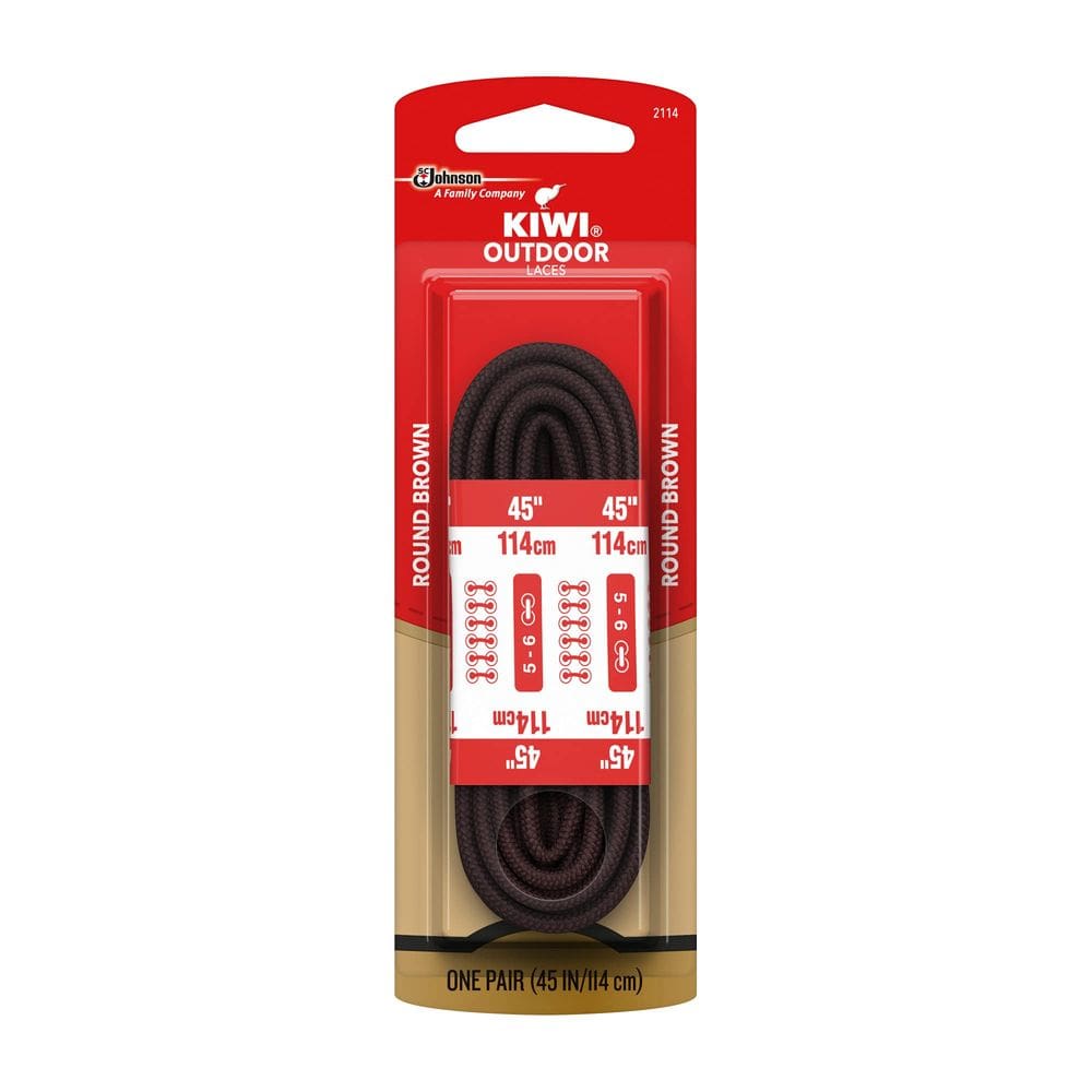 Botas de caminhada Kiwi 66211 de renda para homens tamanho 45 marrom