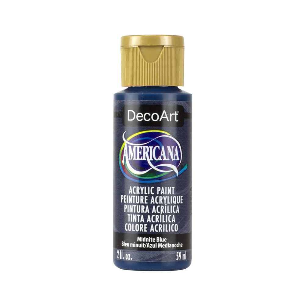 Tinta acrílica DecoArt Americana Midnight Blue 60ml Não tóxica