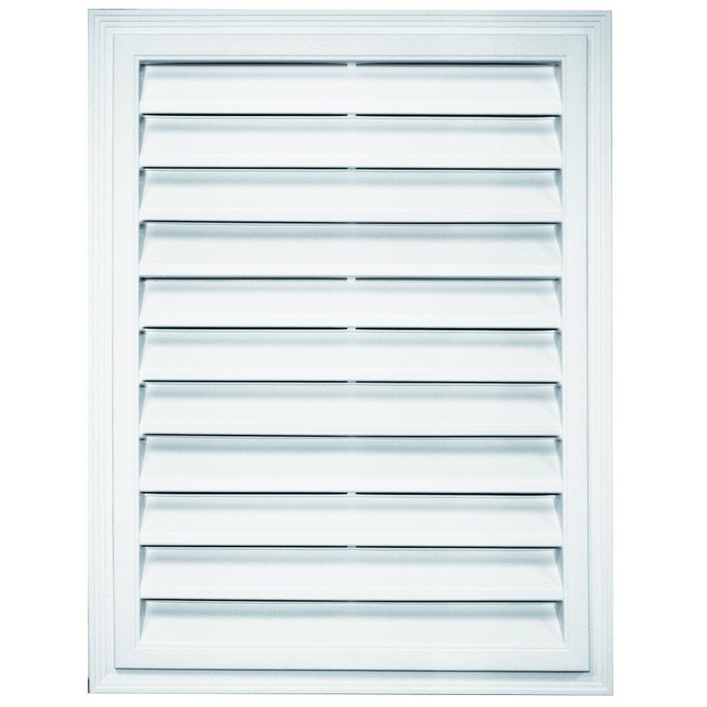 Ventilação retangular Builders Edge 46x61 cm, branco brilhante