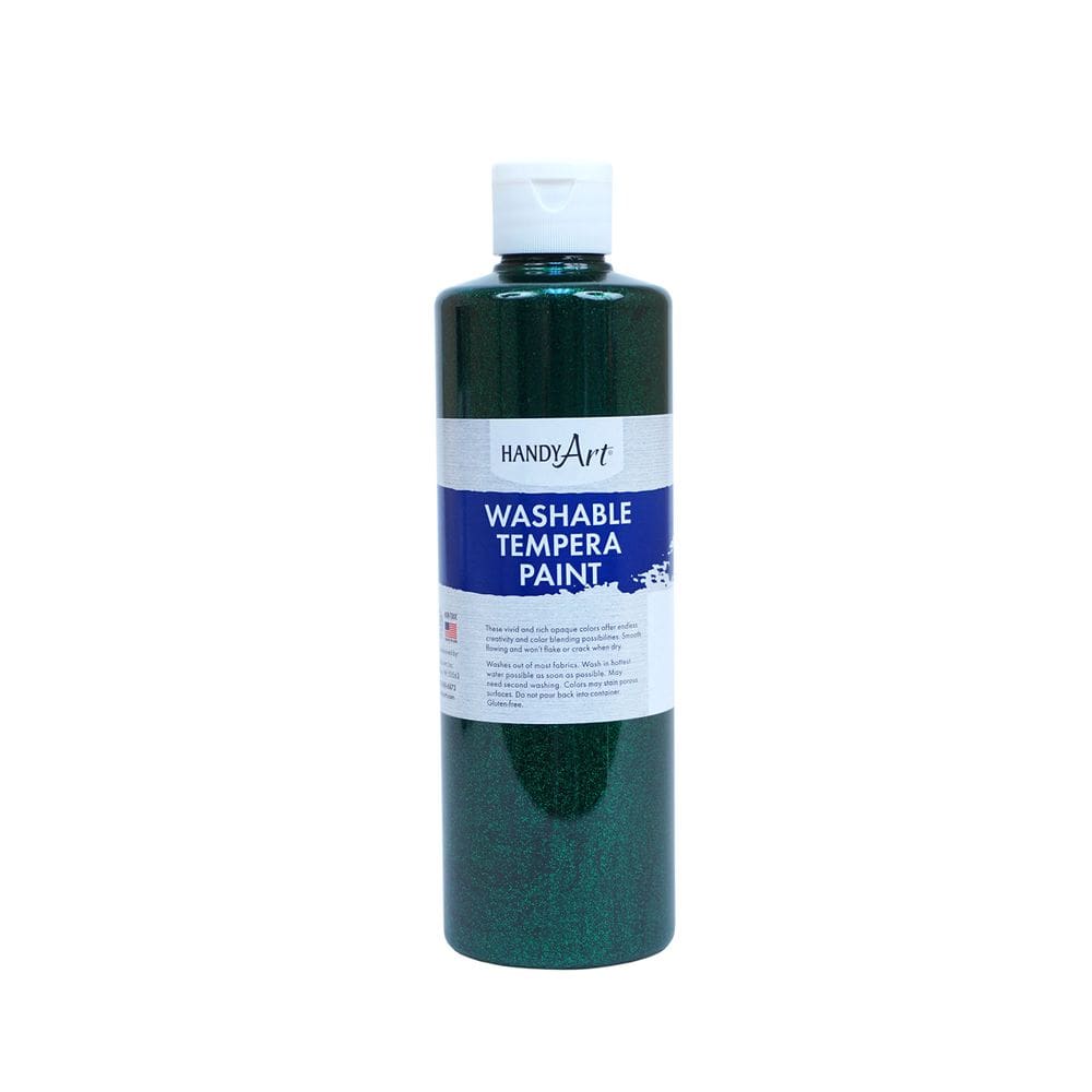 Tinta Handy Art Glitter lavável 473 ml verde