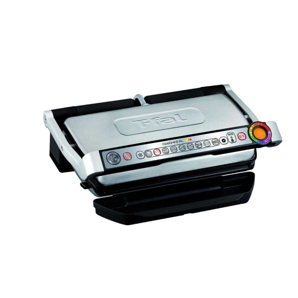 Churrasqueira elétrica T-Fal OptiGrill em aço inoxidável XL 6 porções
