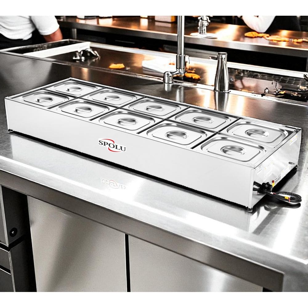 Buffet Térmico de Bancada 10 Cubas de 6 Litros 220