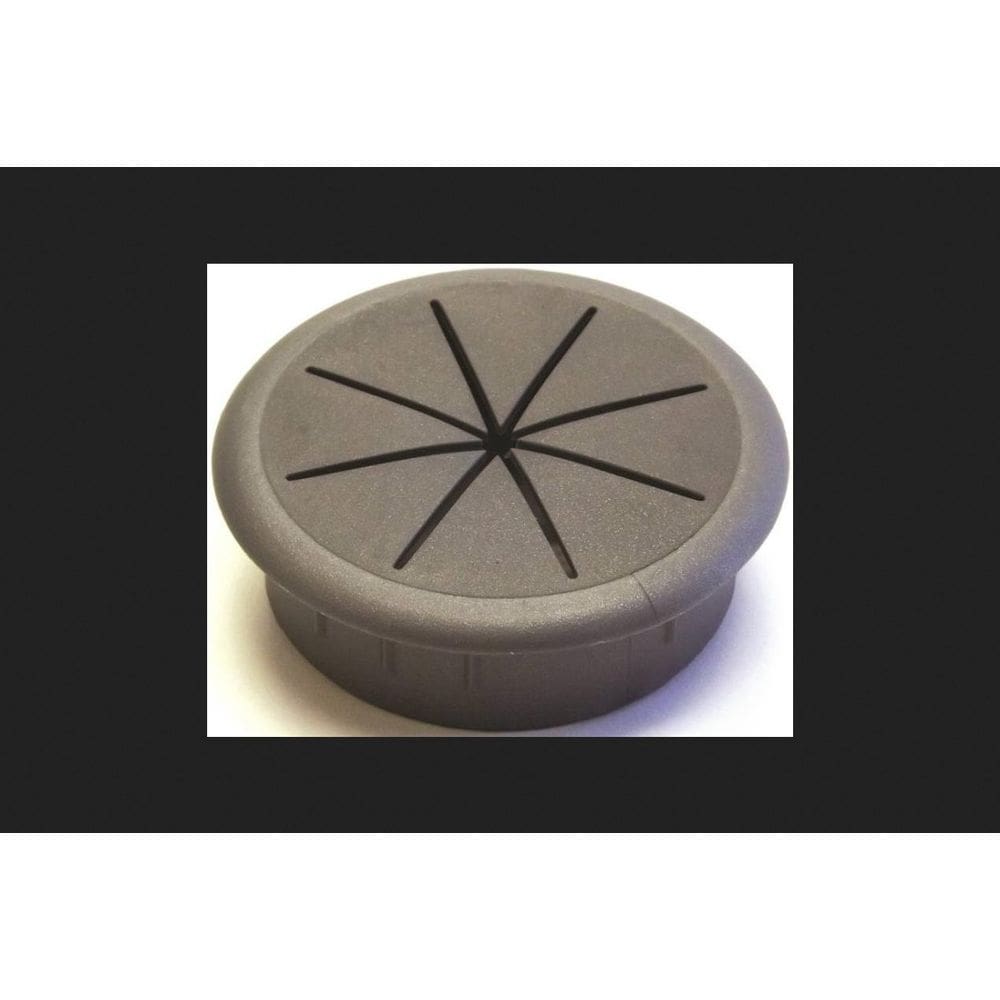Organizador de cabos prateado Grommet Desk Jandorf de 6 cm