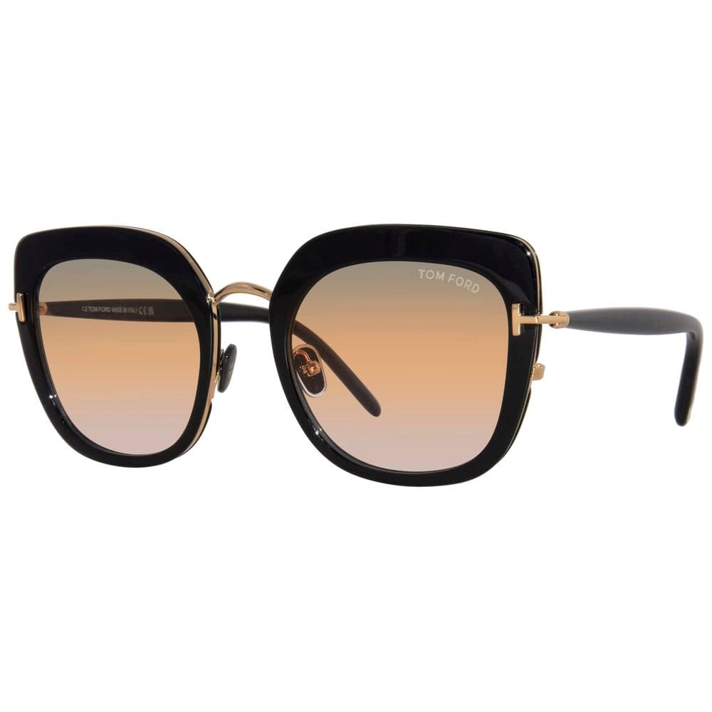 Óculos de sol Tom Ford Virginia TF945 Shiny Black/Rose Gold