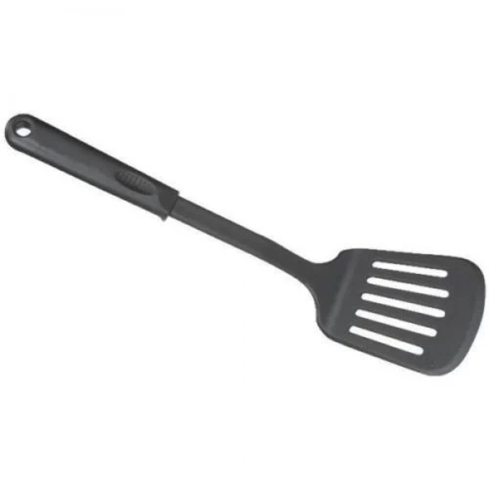Espátula com fenda Norpro Nylon Antiaderente 33cm Preta