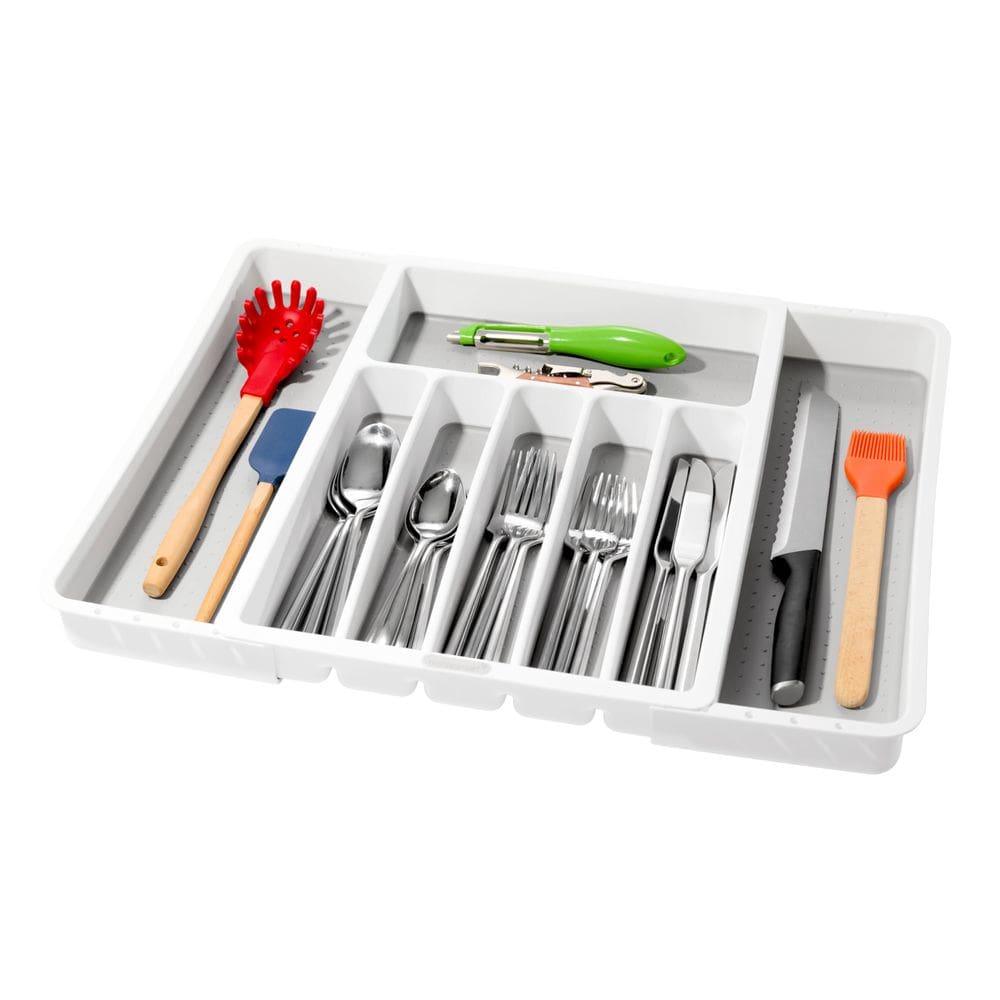 Bandeja de talheres feita de forma inteligente, expansível, clássica, com 8 compartimentos