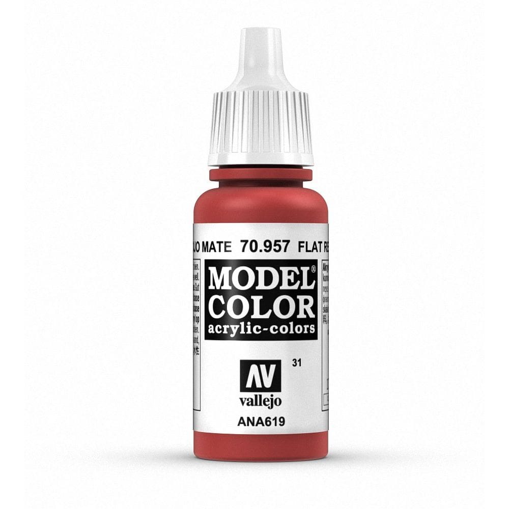 Tinta acrílica Vallejo Model Color Flat Red