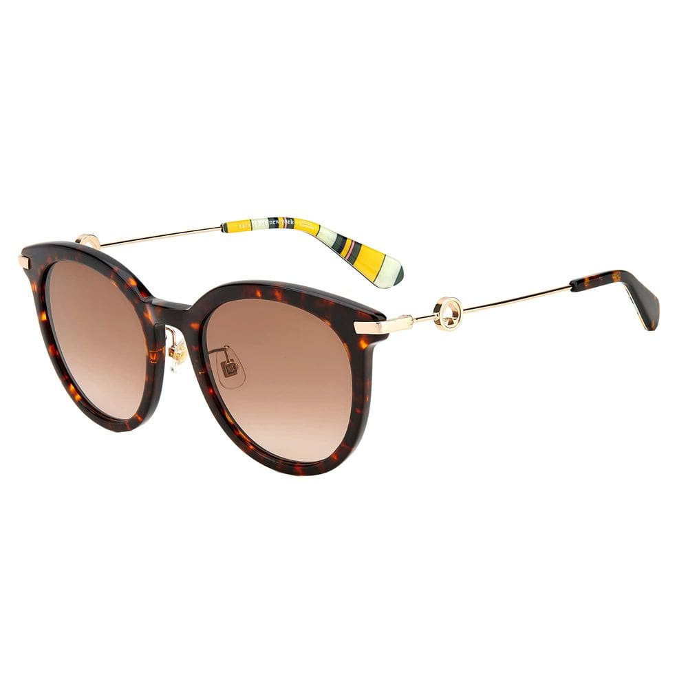 Óculos de sol Kate Spade New York Keesey/G/S femininos Havana