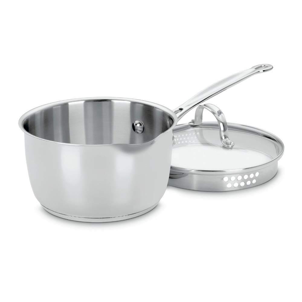 Panela Cuisinart 719-18P em aço inoxidável 20 cm e 2 litros