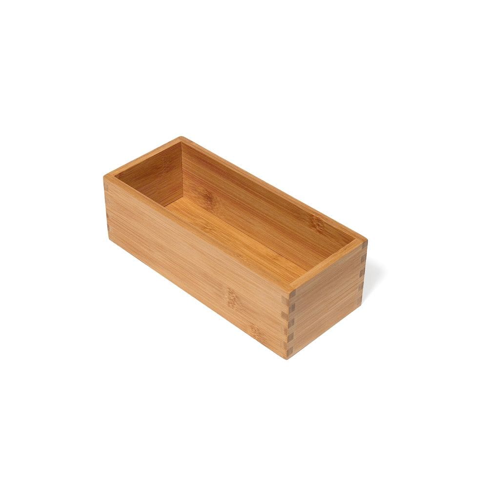 Caixa de armazenamento de porta-utensílios Lipper International Bamboo Wood